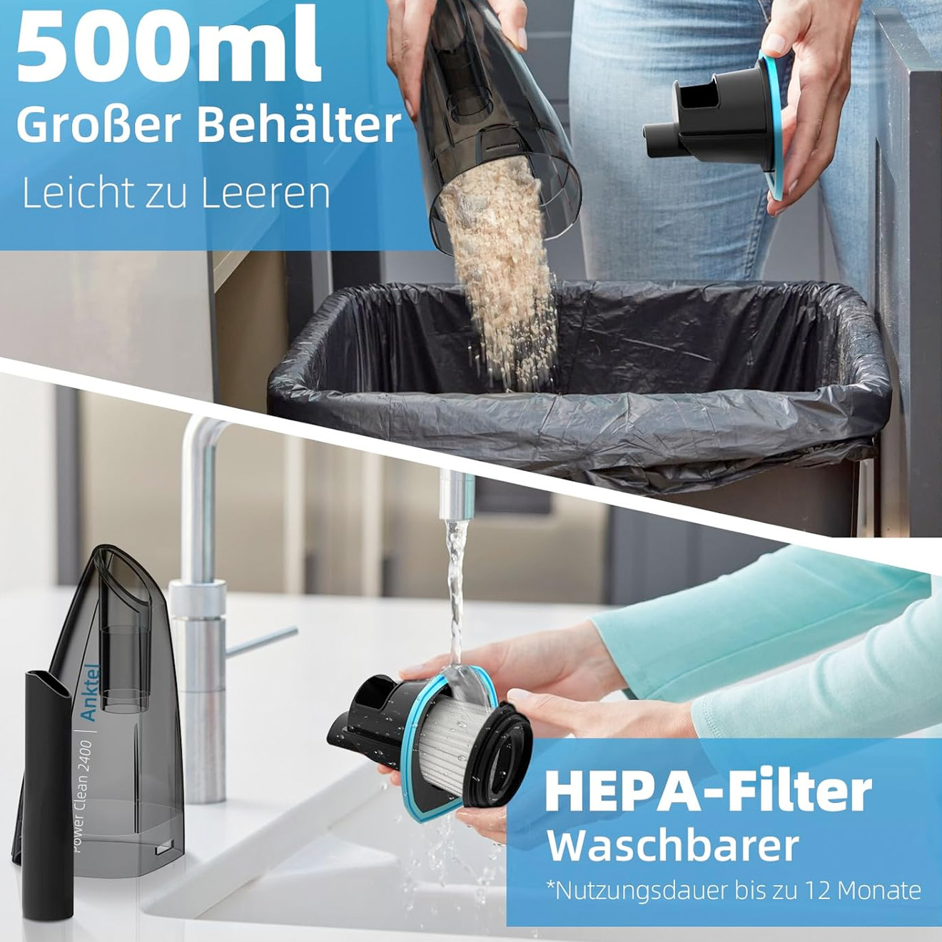 Handstaubsauer Power Clean von Anktel Handstaubsauer Power Clean von Anktel